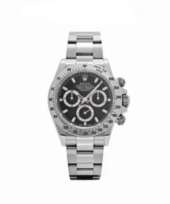 Rolex Daytona Replica 116520 Stainless Steel Black Dial (2002)