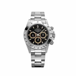 Rolex Daytona Replica 16520 Stainless Steel Black Patrizzi Dial Zenith