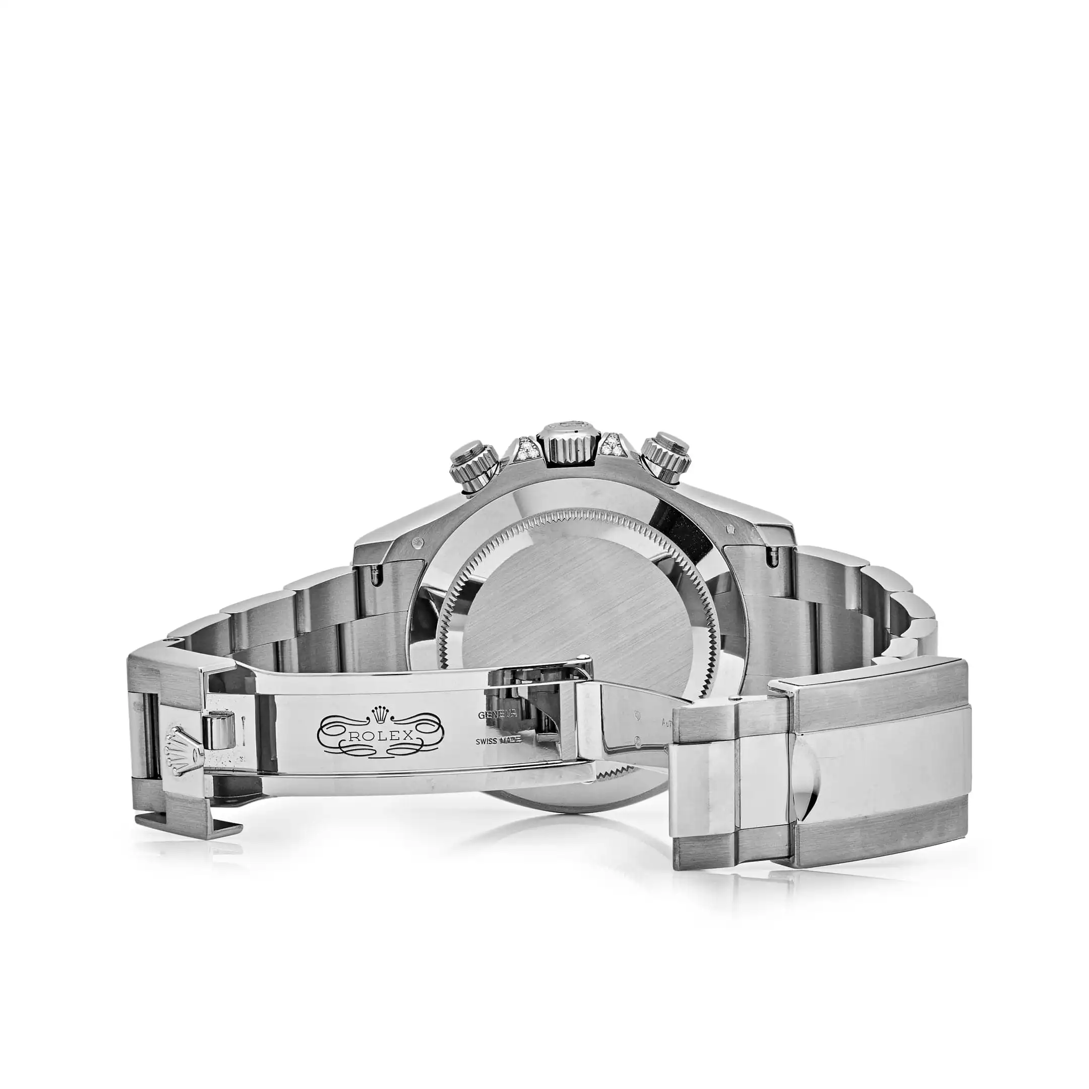 Rolex Daytona Replica 116599RBOW ‘Rainbow’ White Gold Black Dial Sapphire Bezel - Image 6