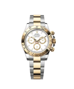 Rolex Daytona Replica 126503 Yellow Gold Stainless Steel White Dial