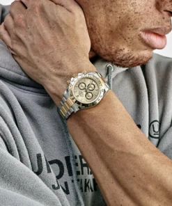 Alternative view of Rolex Daytona Replica 126503 Yellow Gold Stainless Steel Champagne Dial