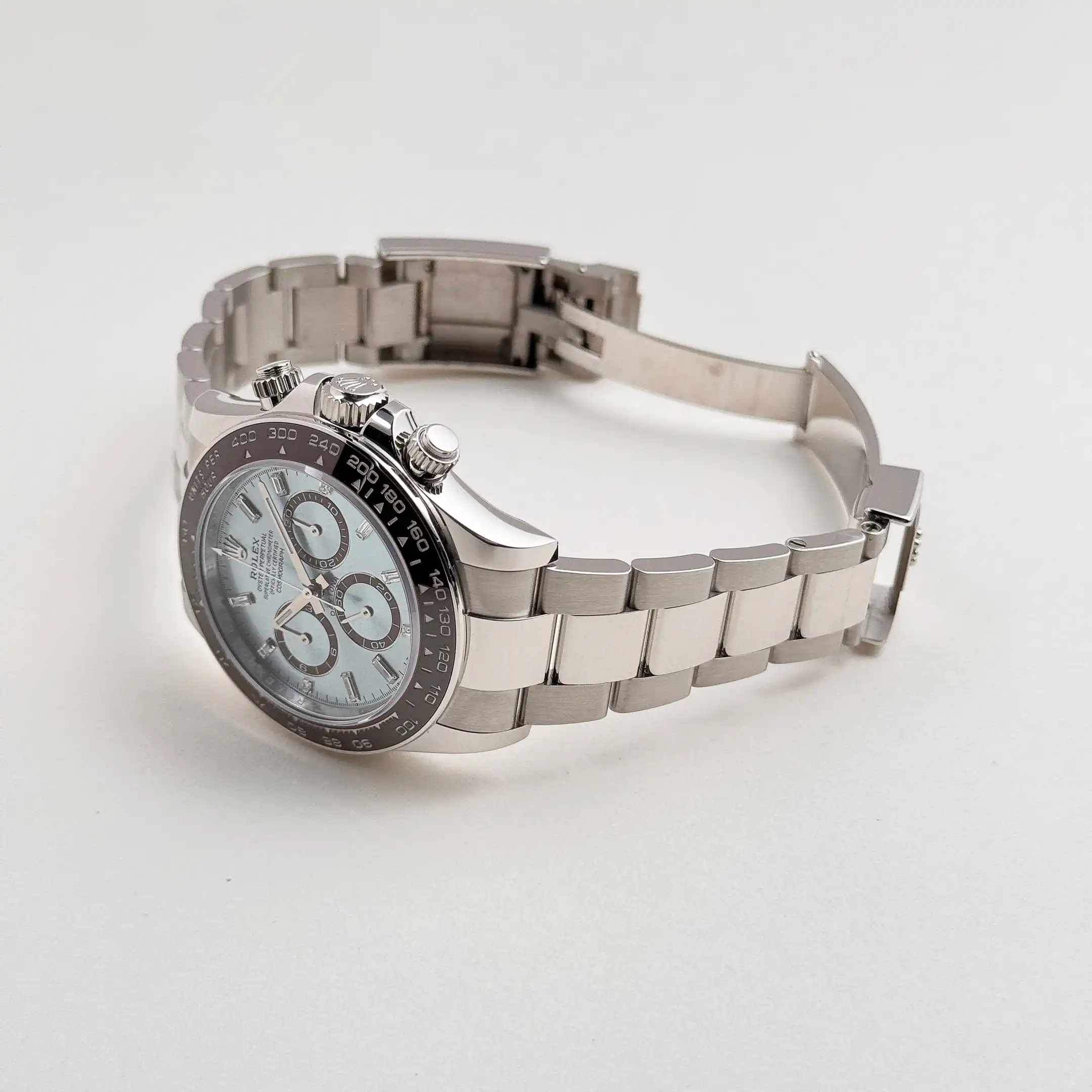 Rolex Daytona Replica 126506 Platinum Ice Blue Baguette Dial - Image 4