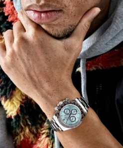 Alternative view of Rolex Daytona Replica 126506 Platinum Ice Blue Dial