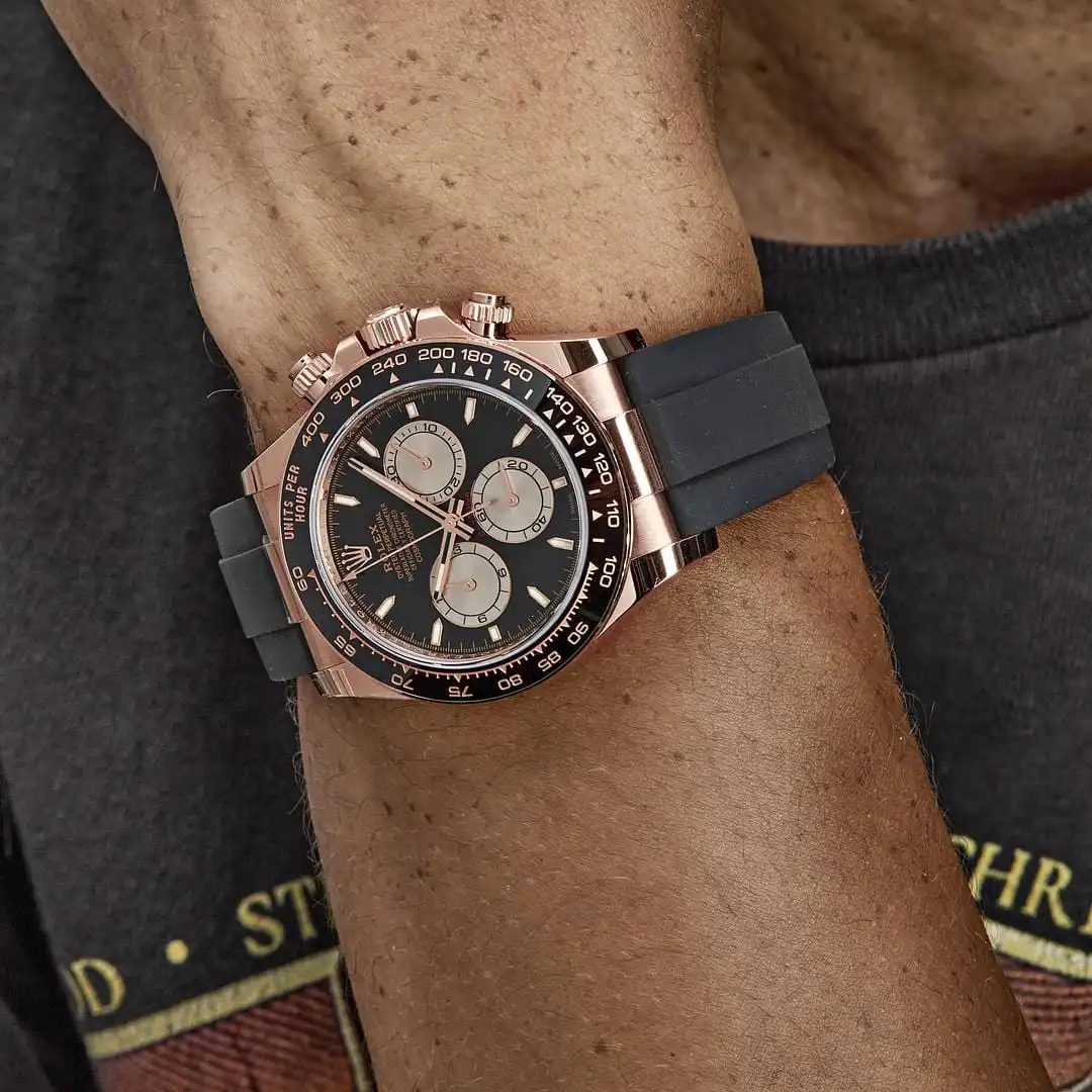 Rolex Daytona Replica 126515LN Rose Gold Black Dial - Image 2