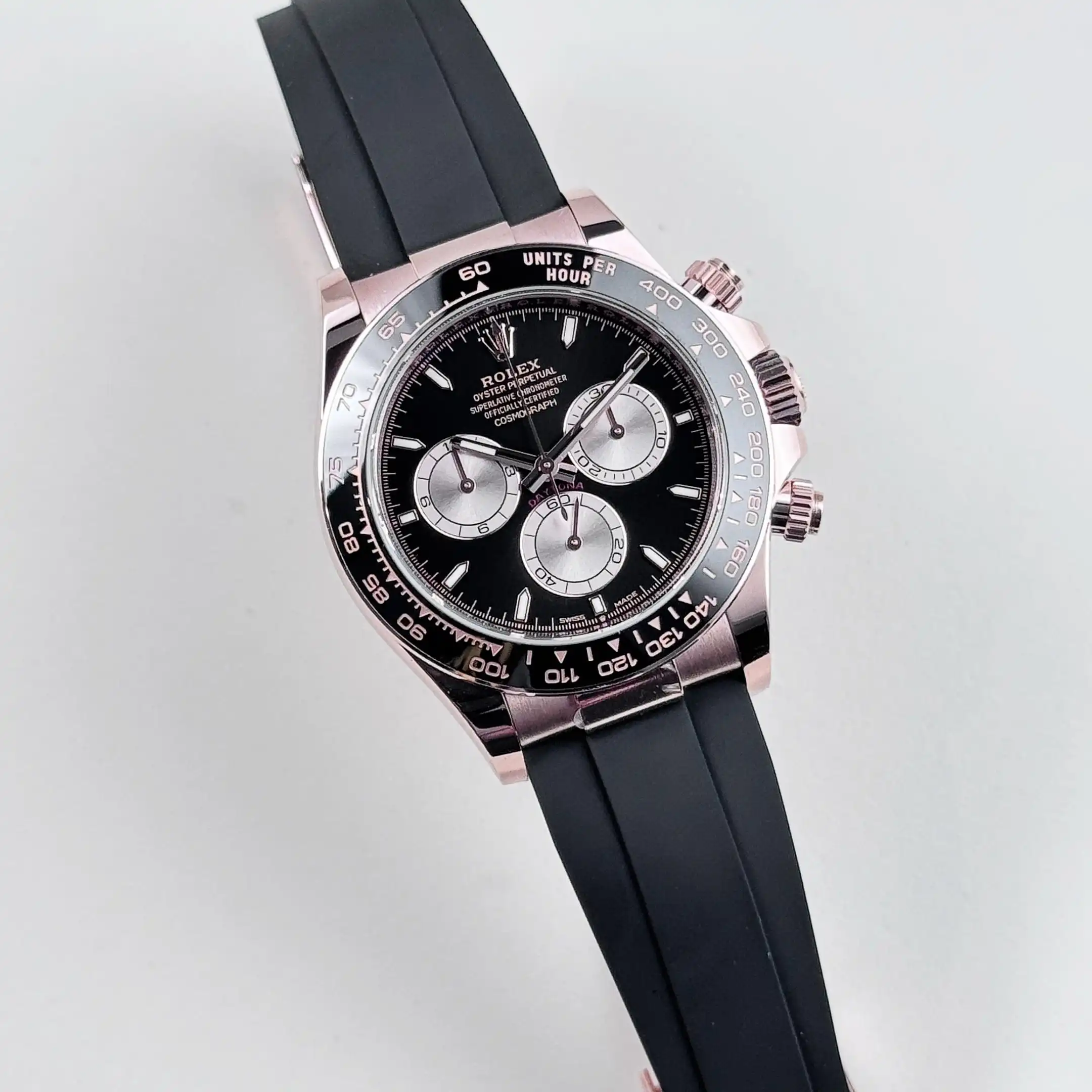 Rolex Daytona Replica 126515LN Rose Gold Black Dial - Image 3