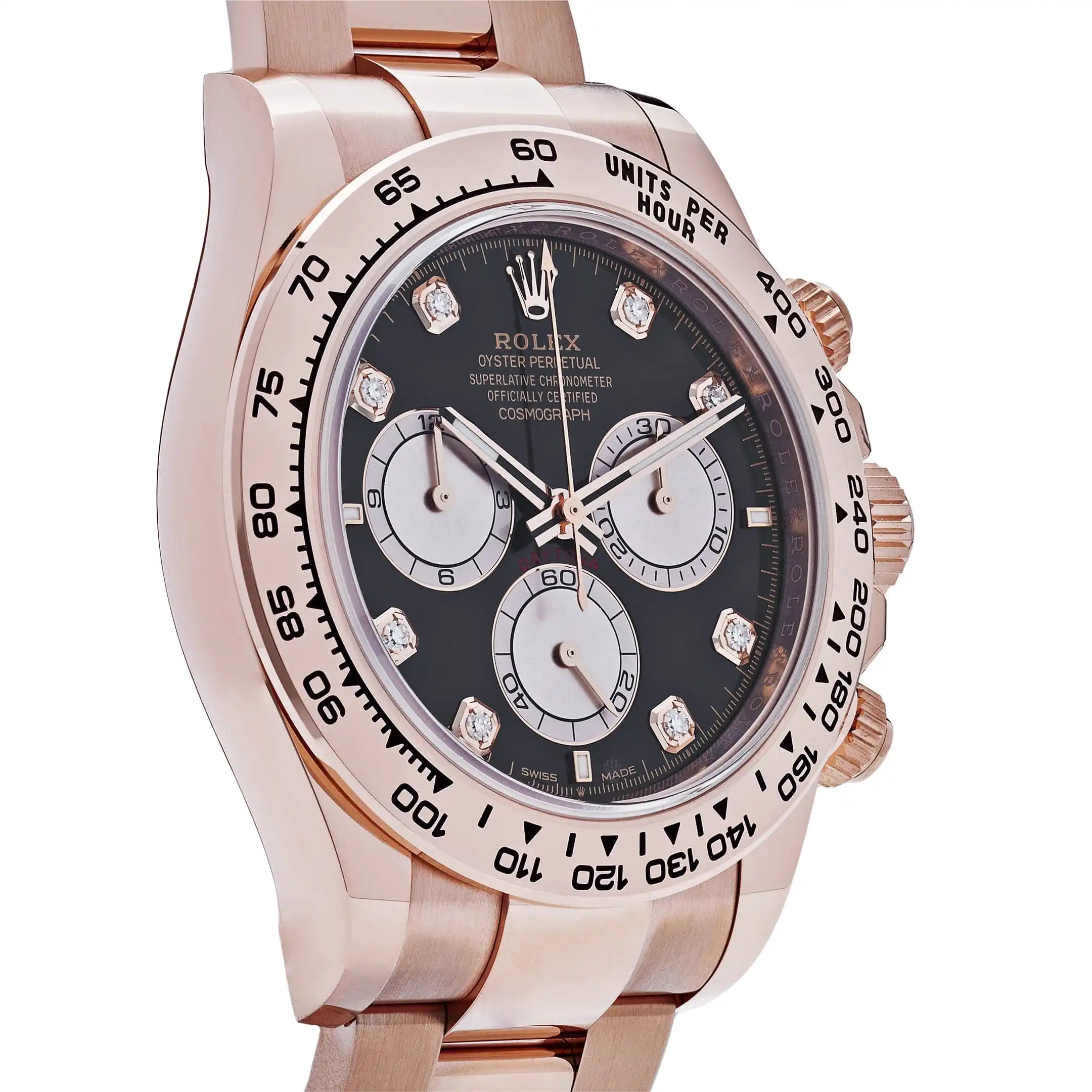 Rolex Daytona Replica 126505 Rose Gold Black Diamond Dial - Image 4