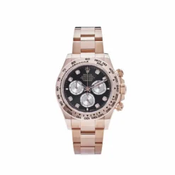Rolex Daytona Replica 126505 Rose Gold Black Diamond Dial
