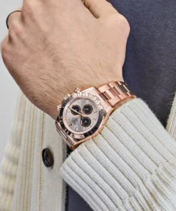 Alternative view of Rolex Daytona Replica 126505 Rose Gold Sundust Dial