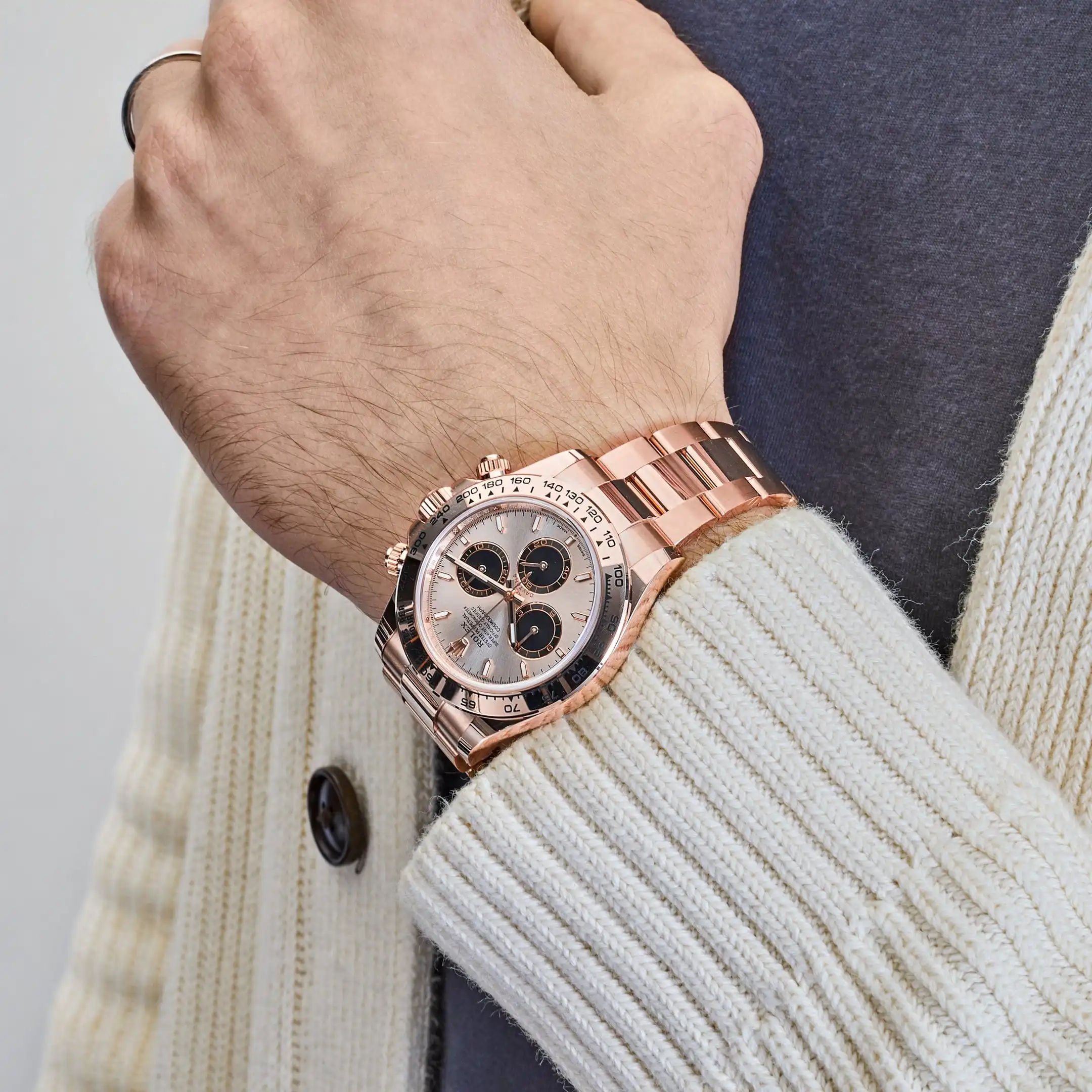 Rolex Daytona Replica 126505 Rose Gold Sundust Dial - Image 2
