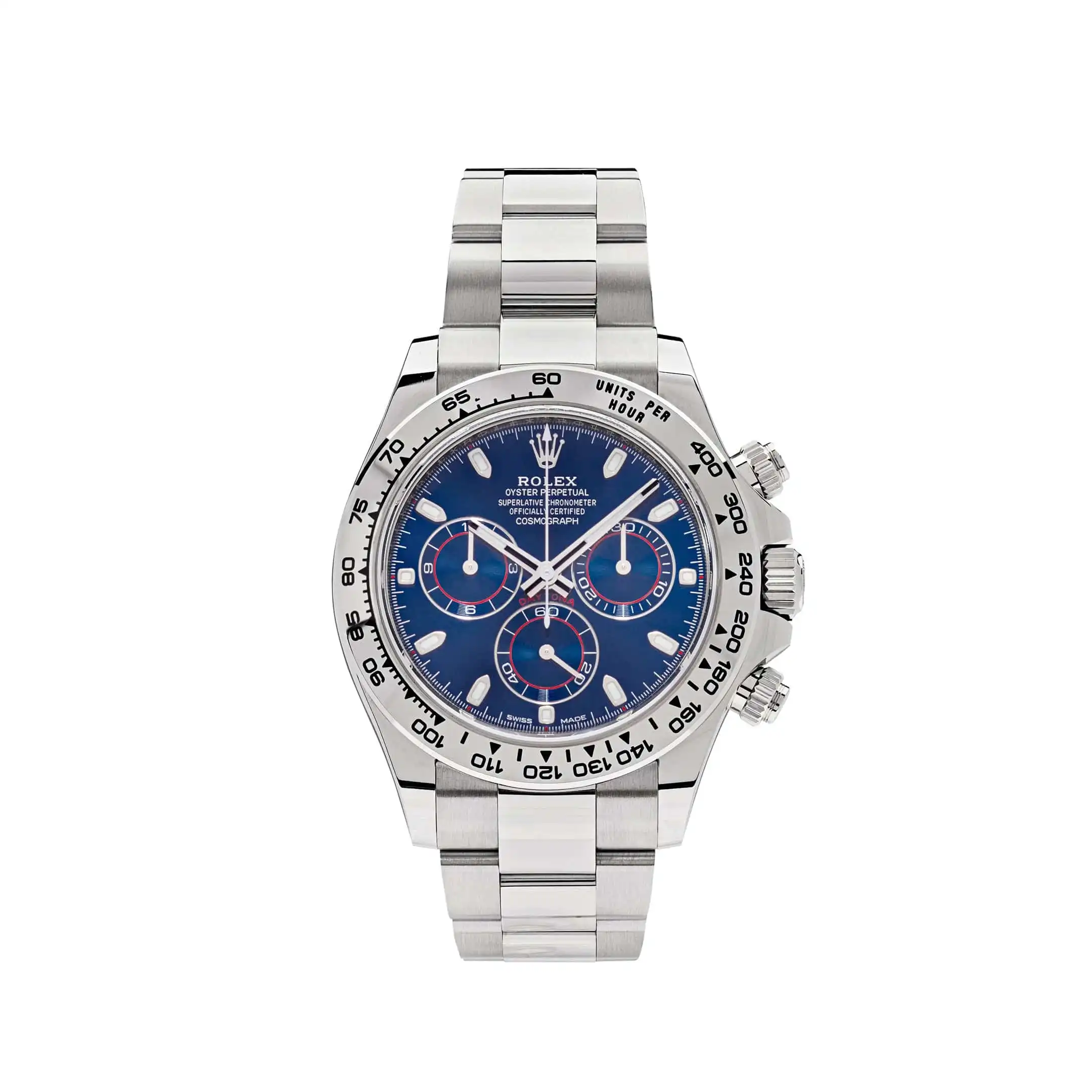 Rolex Daytona Replica 116509 White Gold Blue Dial