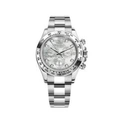 Rolex Daytona Replica 116509 White Gold Mother Of Pearl Diamond Dial