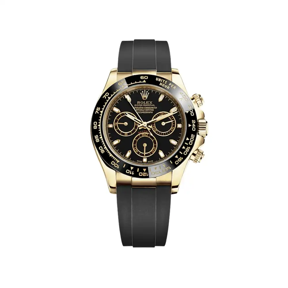 Rolex Daytona Replica 116518LN Yellow Gold Black Dial