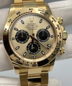 Alternative view of Rolex Daytona Replica 116508 Yellow Gold Champagne Dial