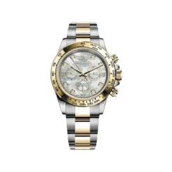 Rolex Daytona Replica 116503 Yellow Gold Stainless Steel Mother of Pearl Diamo