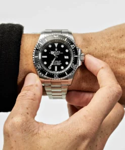 Alternative view of Replica Rolex Deepsea Sea-Dweller 136660 Stainless Steel Black Dial