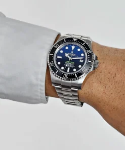 Alternative view of Replica Rolex Deepsea Sea-Dweller 136660 ‘James Cameron’ Stainless Steel Blue Dial