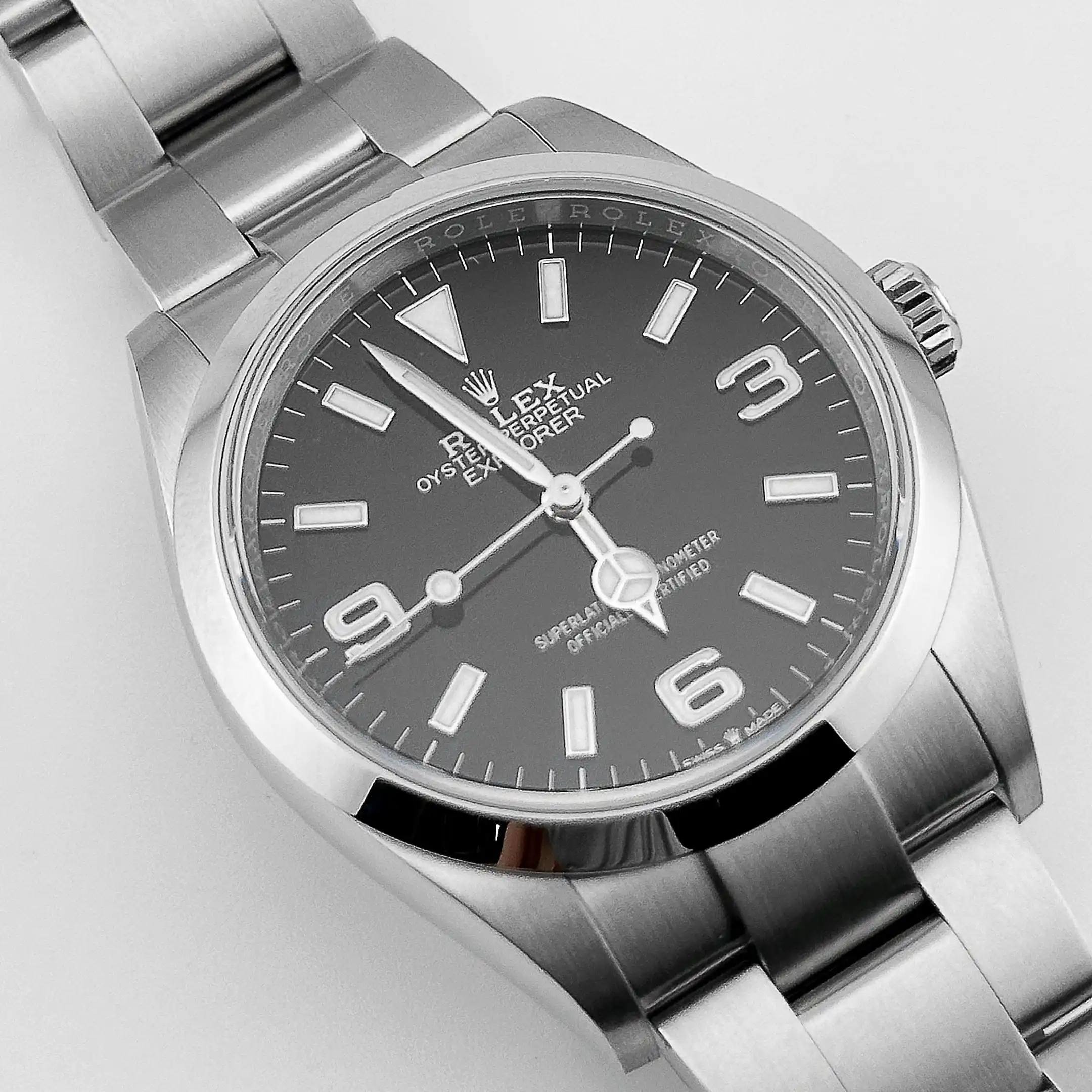 Rolex Explorer Replica 124270 Stainless Steel Black Dial - Image 2