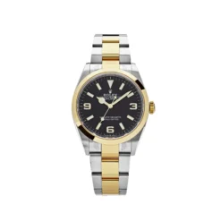 Rolex Explorer Replica 124273 Yellow Gold Stainless Steel Black Dial
