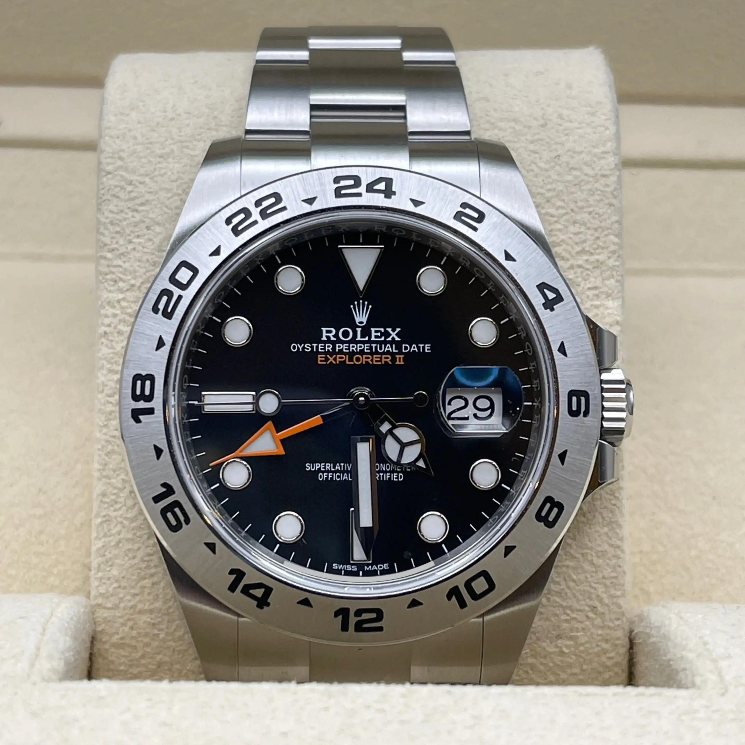 Rolex Explorer II Replica 216570 Stainless Steel Black Dial - Image 2