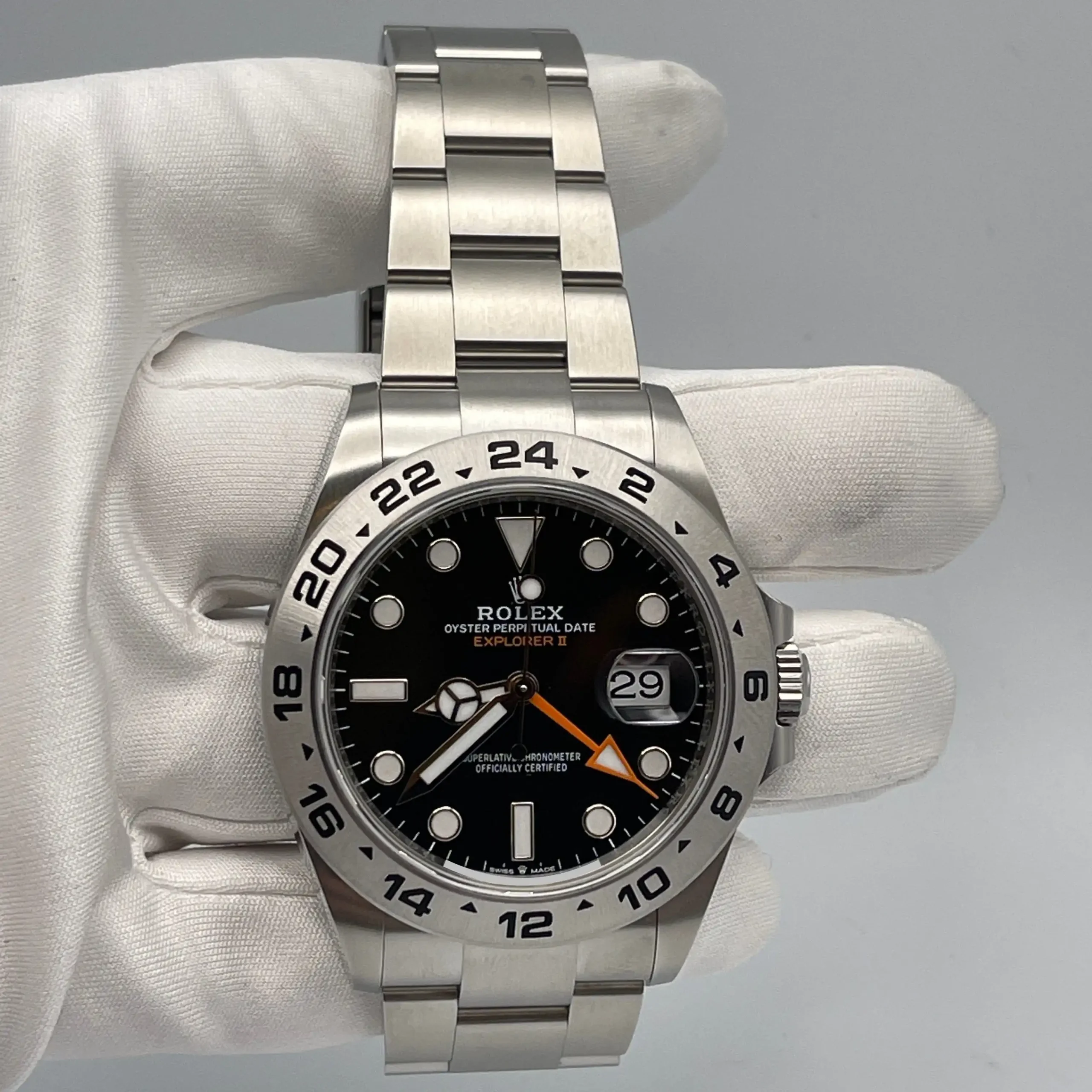 Rolex Explorer II Replica 216570 Stainless Steel Black Dial - Image 3