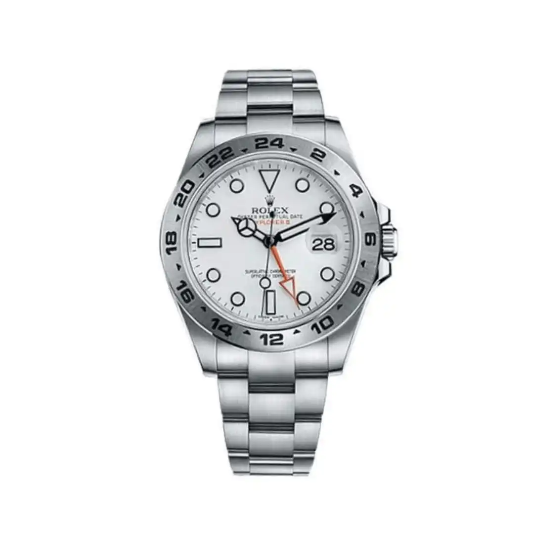 Rolex Explorer II Replica 216570 Stainless Steel White Dial