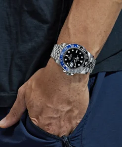 Alternative view of Rolex GMT-Master II Replica 126710BLNR ‘Batgirl’ Stainless Steel Jubilee