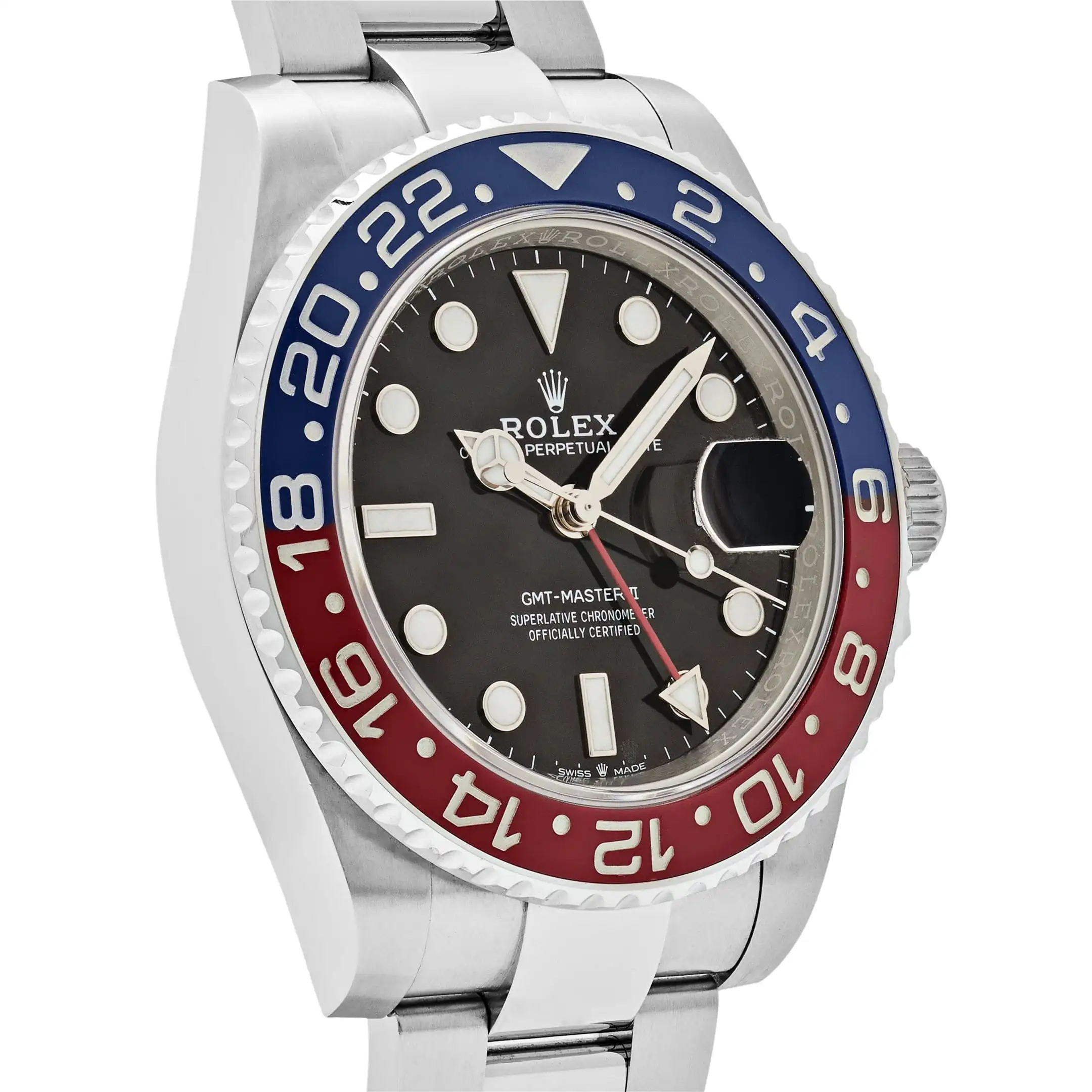 Rolex GMT-Master II Replica 126710BLRO ‘Pepsi’ Stainless Steel Black Dial Oyster - Image 4