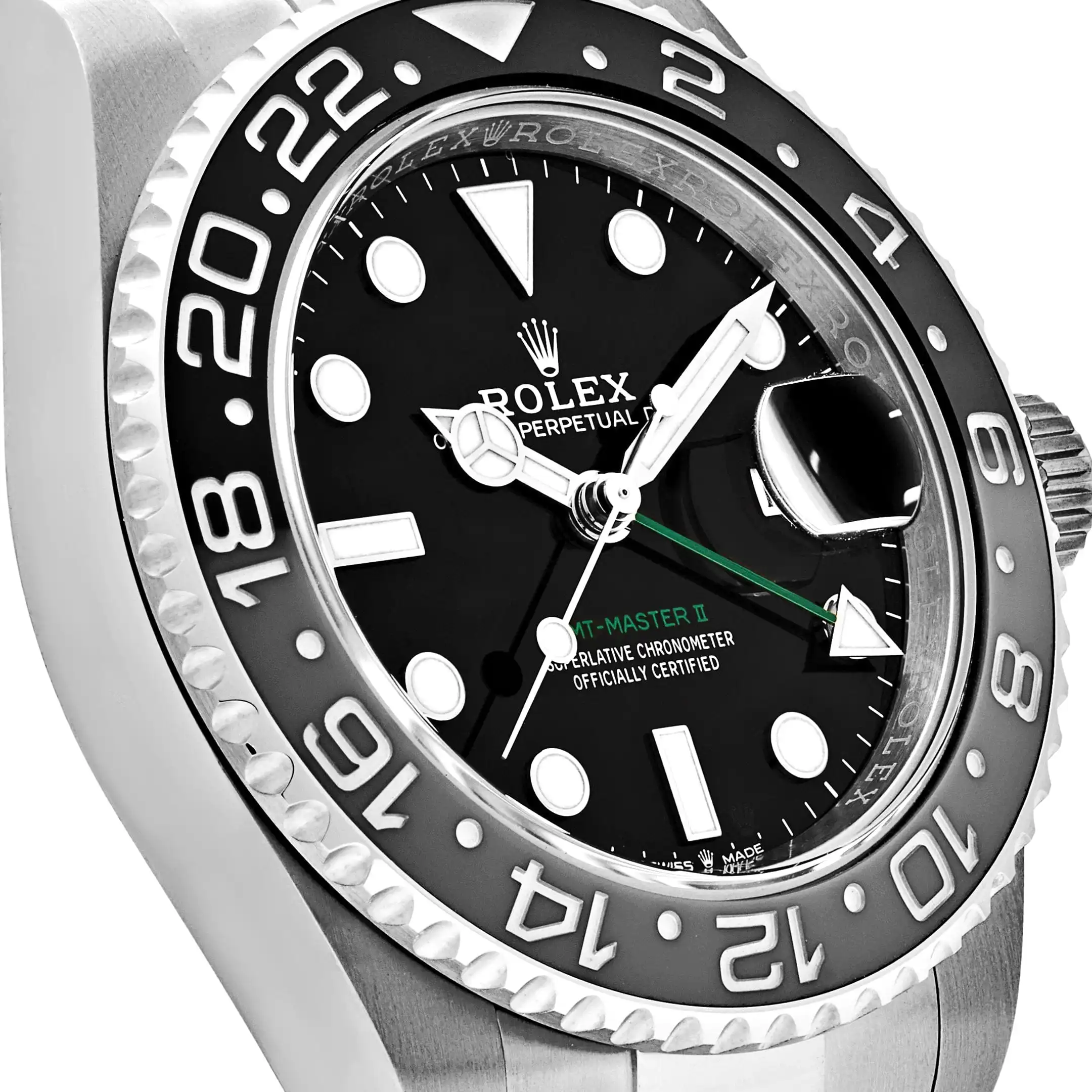 Rolex GMT-Master II Replica 126710GRNR ‘Bruce Wayne’ Stainless Steel Black Dial Oyster - Image 4