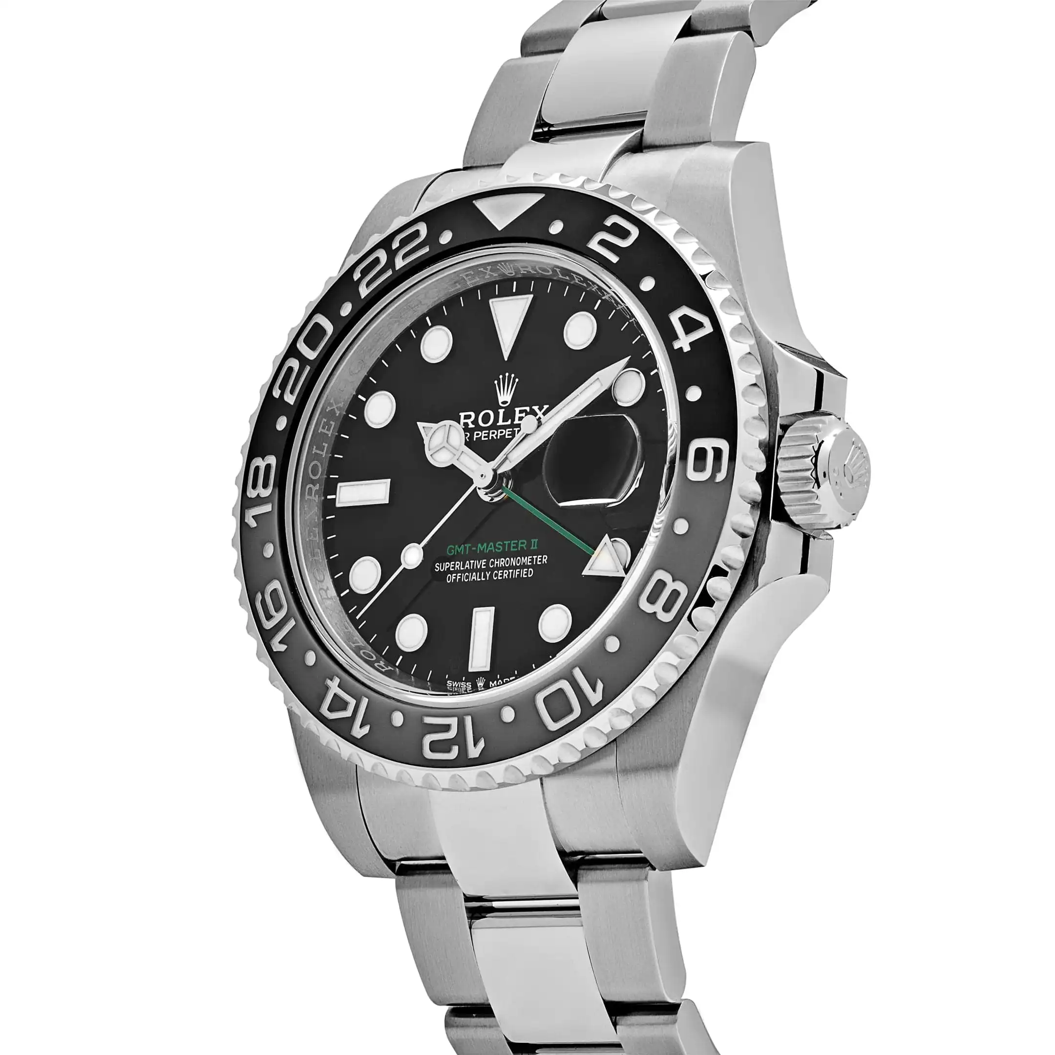 Rolex GMT-Master II Replica 126710GRNR ‘Bruce Wayne’ Stainless Steel Black Dial Oyster - Image 3