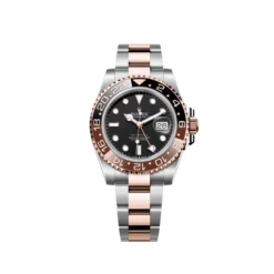 Rolex GMT-Master II Replica 126711CHNR ‘Root Beer’ Rose Gold Stainless Black Dial