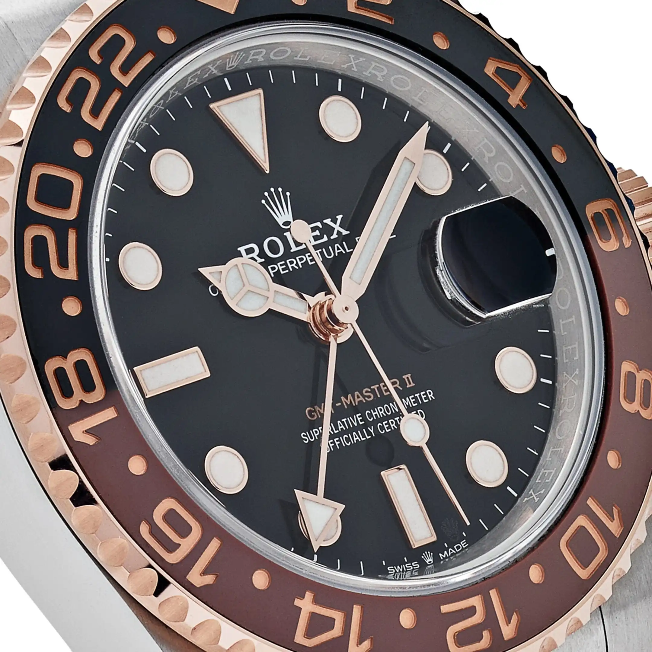 Rolex GMT-Master II Replica 126711CHNR ‘Root Beer’ Stainless Steel Rose Gold - Image 5