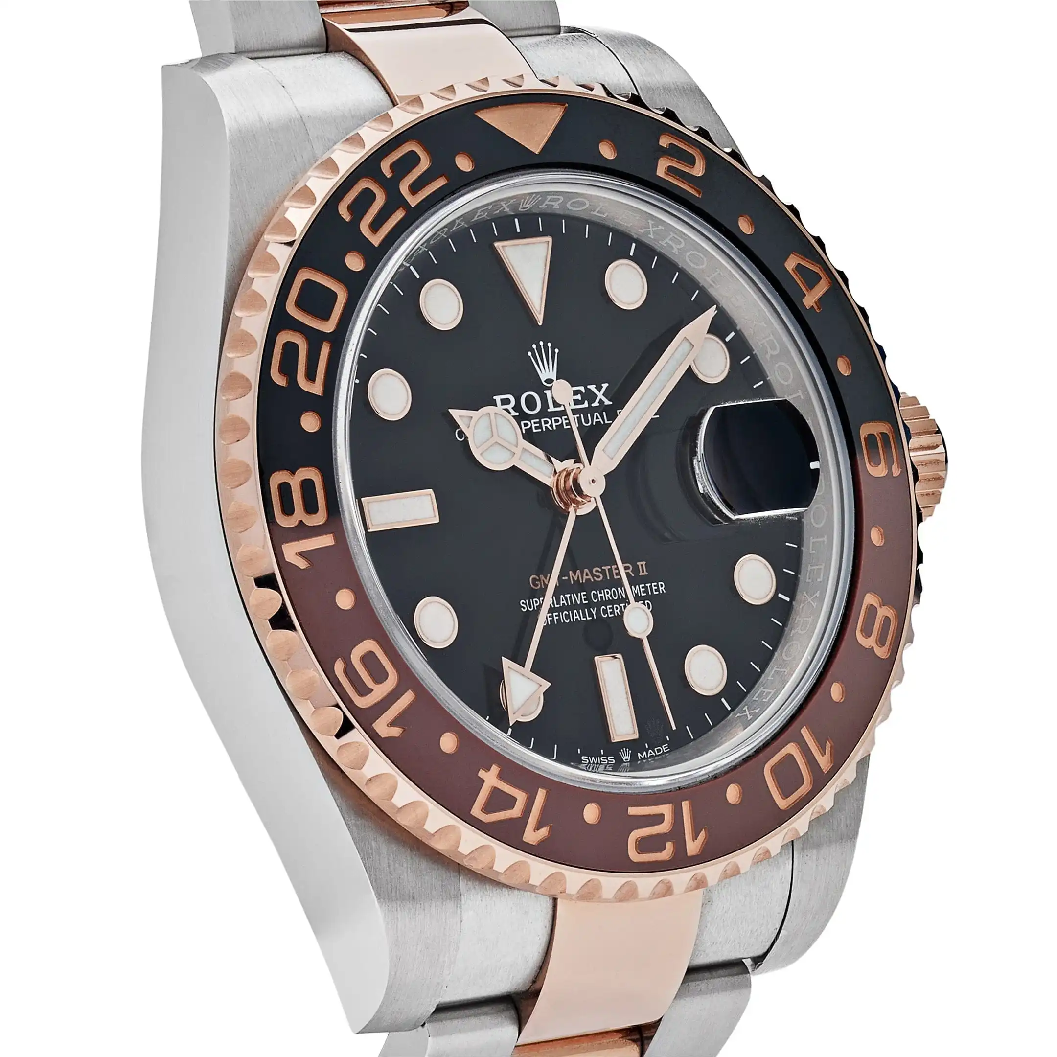 Rolex GMT-Master II Replica 126711CHNR ‘Root Beer’ Stainless Steel Rose Gold - Image 4