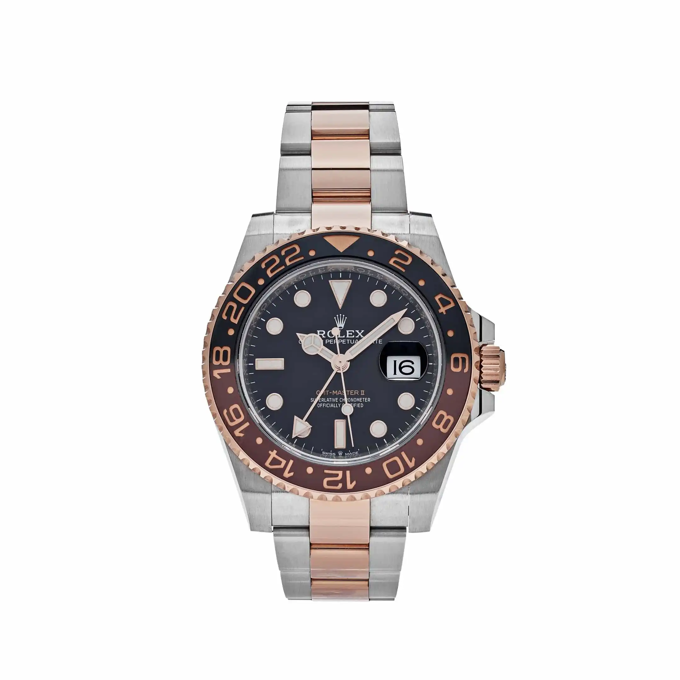 Rolex GMT-Master II Replica 126711CHNR ‘Root Beer’ Stainless Steel Rose Gold