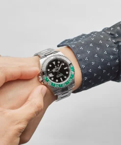 Alternative view of Rolex GMT-Master II Replica 126720VTNR ‘Sprite’ Lefty Stainless Steel Oyster