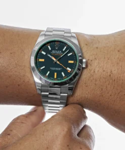 Alternative view of Replica Rolex Milgauss 116400GV Stainless Steel Black Dial