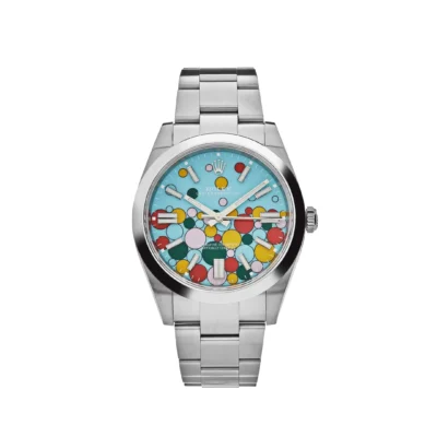 Rolex Oyster Perpetual Replica 126000 Stainless Steel ‘Celebration Motif’ Dial