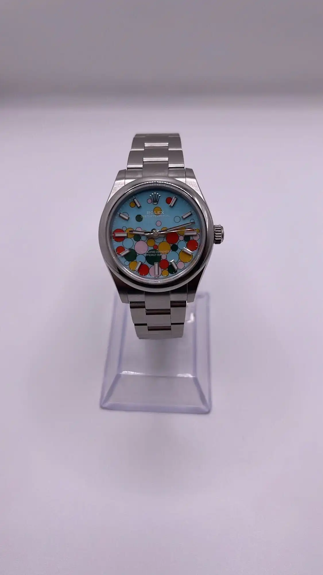 Rolex Oyster Perpetual Replica 277200 ‘Ladies’ Stainless Steel ‘Celebration Motif’ Dial - Image 2