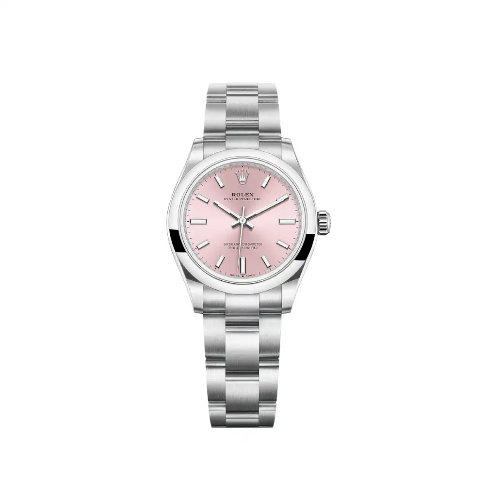 Rolex Oyster Perpetual Replica 277200 ‘Ladies’ Stainless Steel Pink Dial