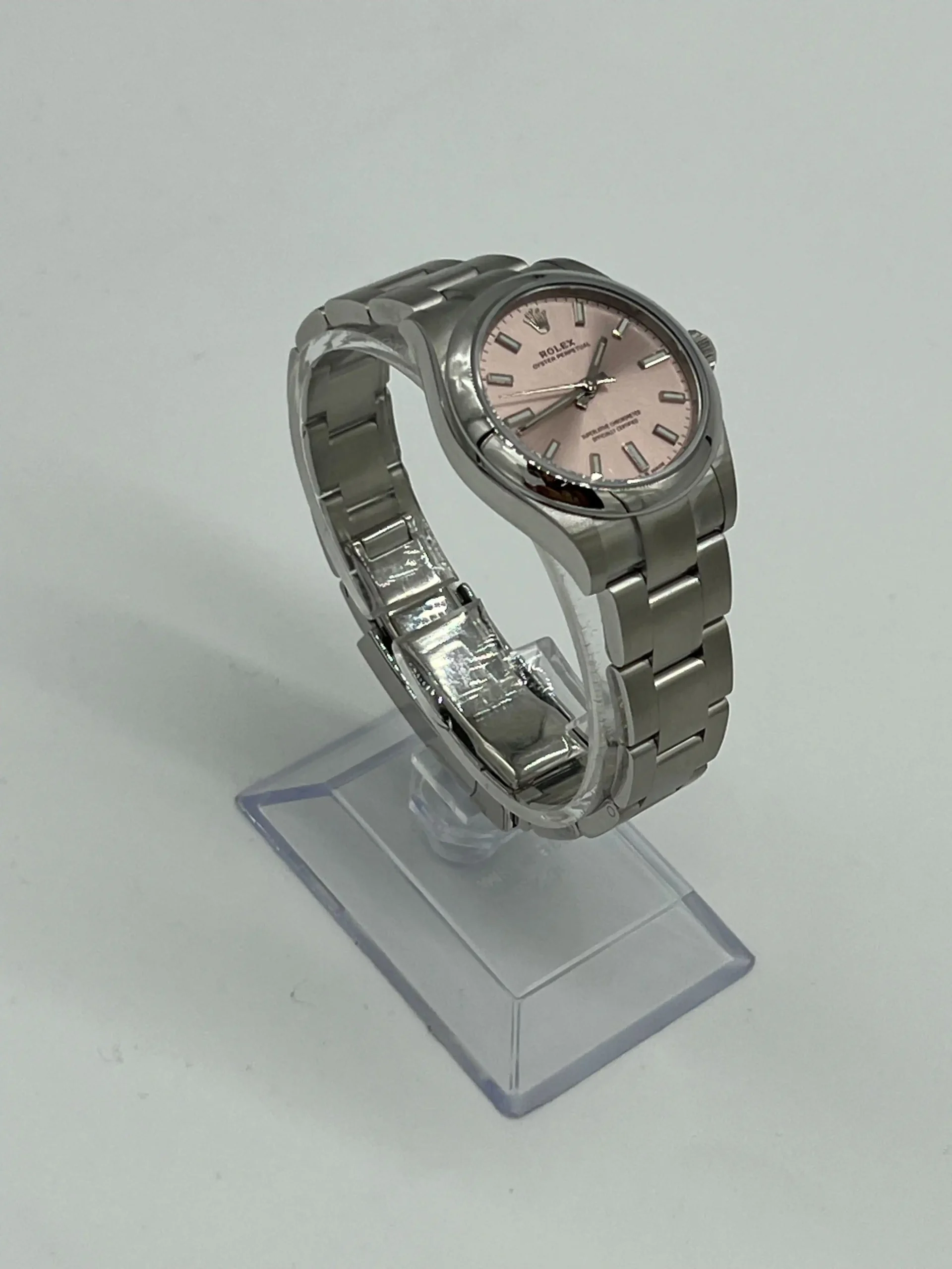 Rolex Oyster Perpetual Replica 277200 ‘Ladies’ Stainless Steel Pink Dial - Image 3
