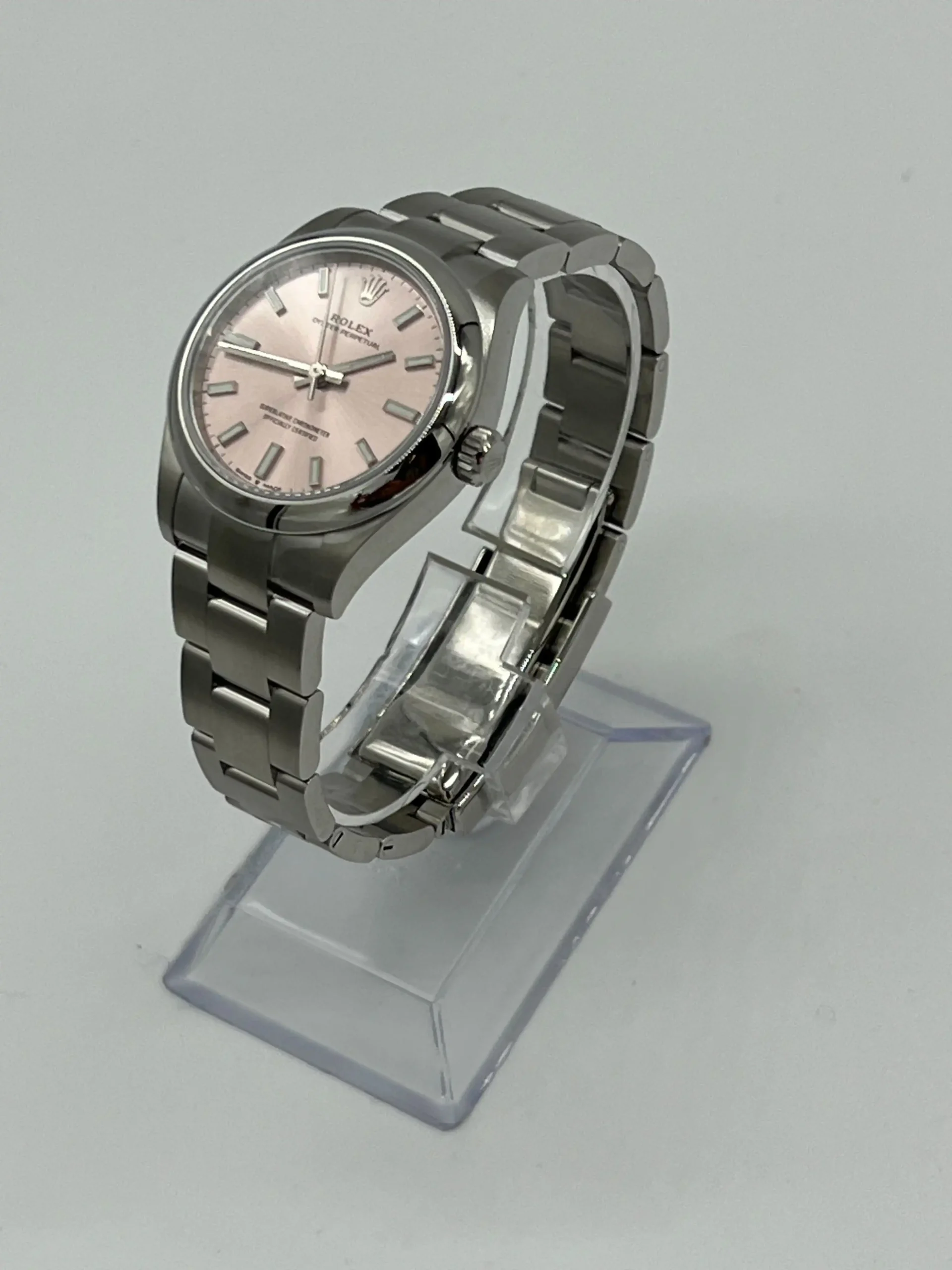 Rolex Oyster Perpetual Replica 277200 ‘Ladies’ Stainless Steel Pink Dial - Image 4