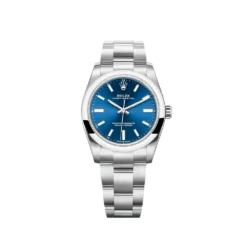 Rolex Oyster Perpetual Replica 124200 Ladies Stainless Steel Blue Dial