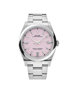 Rolex Oyster Perpetual Replica 126000 Stainless Steel Candy Pink Dial