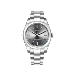 Rolex Oyster Perpetual Replica 114300 Stainless Steel Rhodium Slate Grey Stick