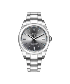 Rolex Oyster Perpetual Replica 114300 Stainless Steel Rhodium Slate Grey Stick