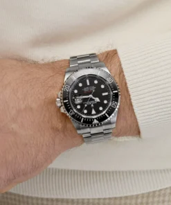 Alternative view of Replica Rolex Sea-Dweller 126600 Stainless Steel Black Dial