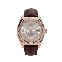 Replica Rolex Sky-Dweller 326135 Rose Gold Sundust Dial