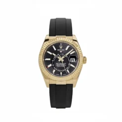 Replica Rolex Sky-Dweller 326238 Yellow Gold  Bright Black Dial