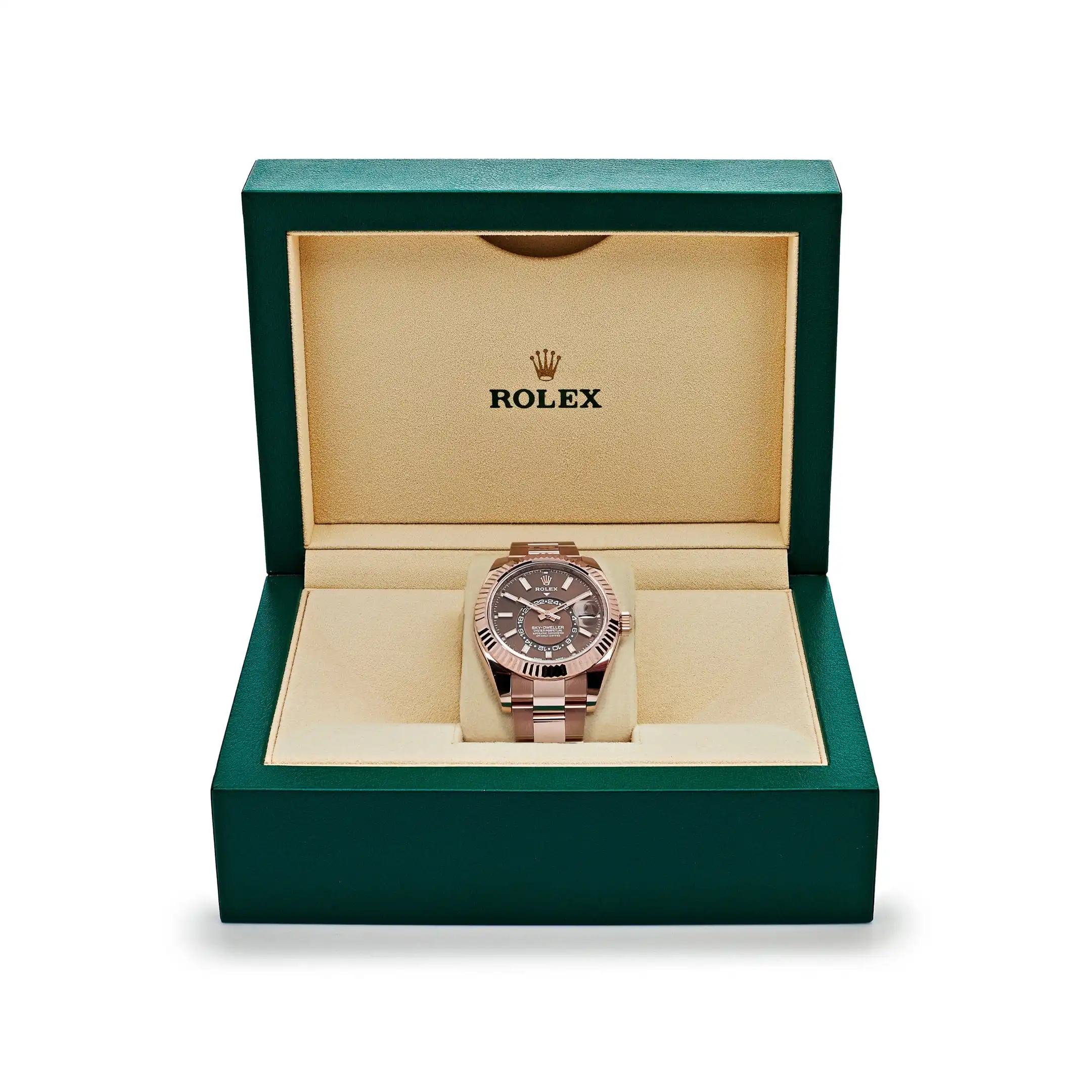 Replica Rolex Sky-Dweller 326935 Rose Gold Chocolate Dial Oyster - Image 7