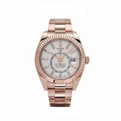 Replica Rolex Sky-Dweller 326935 Rose Gold White Dial
