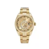 Replica Rolex Sky-Dweller 326938 Yellow Gold Champagne Dial Arabic Numerals